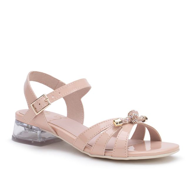 Sandália Infantil Mini Sua Cia Feminino Salto Nude... - LEPETI 