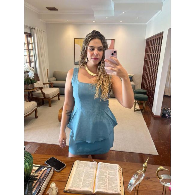 Vestido Feminino Amanda Azul - Ref314 - LEPETI 