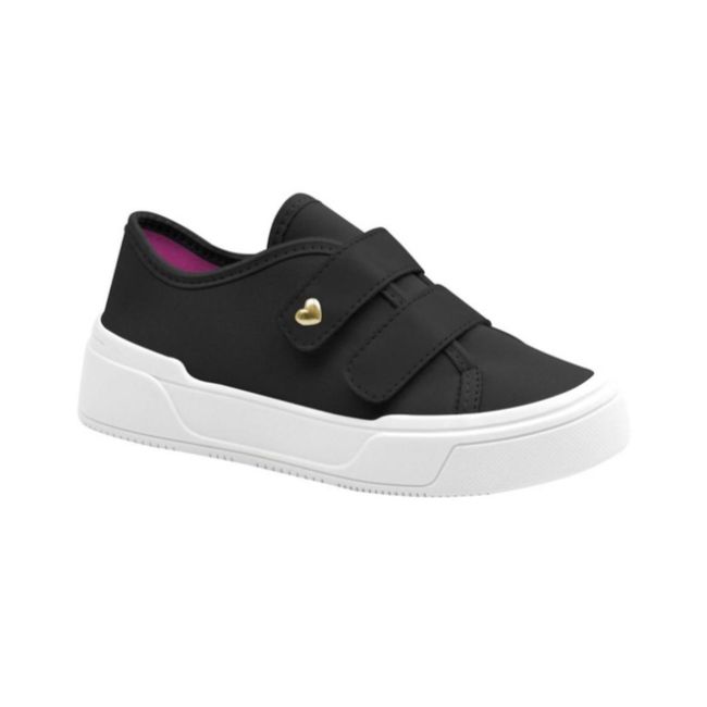 Tênis Infantil Ortofino Feminino Casual Preto - Re... - LEPETI 