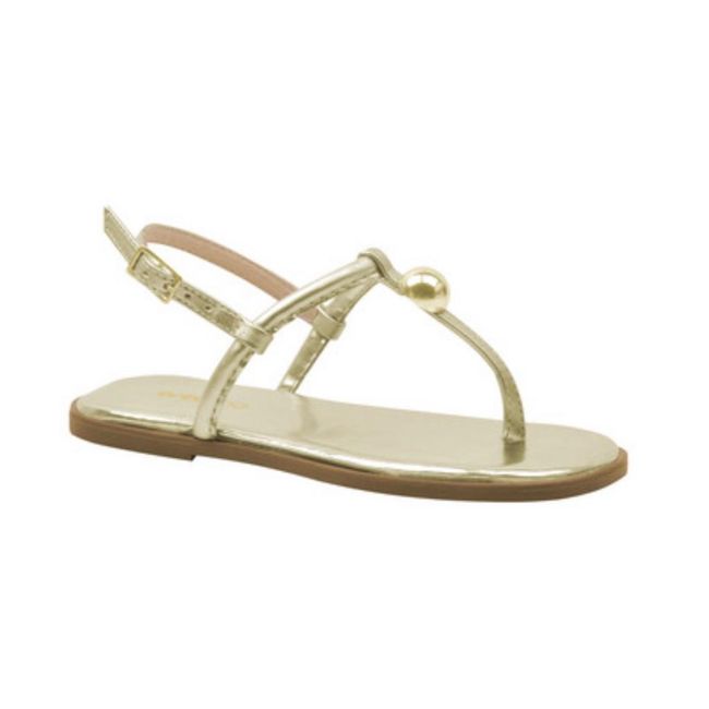 Sandalia Infantil Ortofino Feminino Ouro - Ref344 - LEPETI 