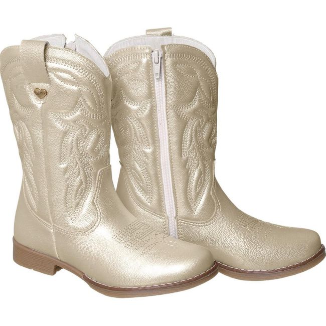 Bota Infantil Xua Xua Feminina Texana Gold - Ref36 - LEPETI 