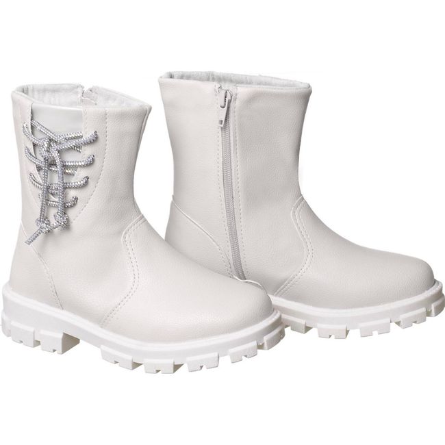 Coturno Infantil Xua Xua Feminino Branco - Ref367 - LEPETI 
