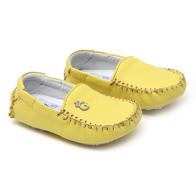 mocassim masculino amarelo