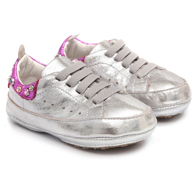 tenis feminino dourado e prata