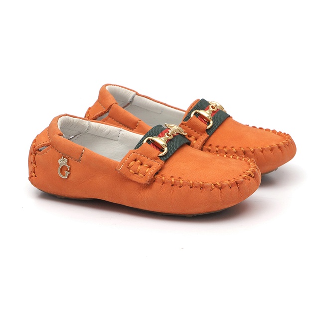 Mocassim Baby Masculino Laranja | GATS