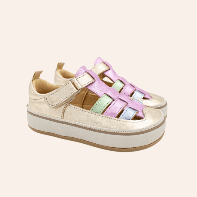 Sandália Infantil Blue Feminino Catarina Ouro - re... - LEPETI 