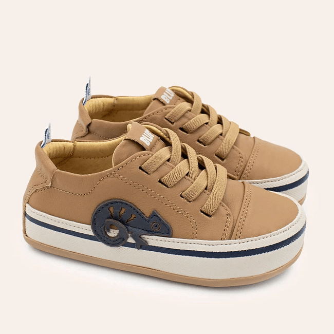 Tênis Infantil Blue Masculino Pascal Cappuccino - ... - LEPETI 