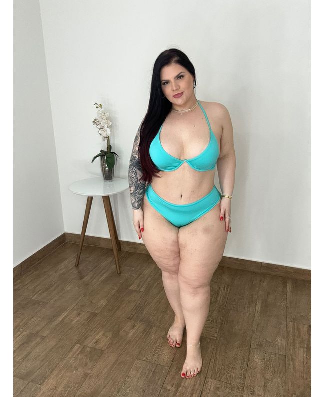 Biquíni Plus Size Aro Único Fio Duplo Piscina