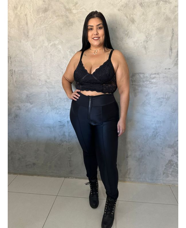 Calça Premium Prada Anti Celulite com detalhe zipp... - JOYCE PRADO