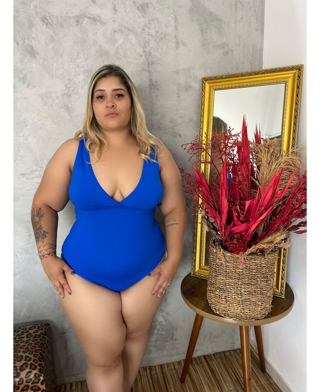 Maiô Plus Size Azul Royal 0170.01 Azul Royal - 017... - JOYCE PRADO