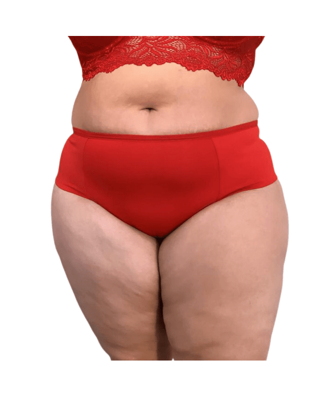 Calcinha Plus Size Conforto Vermelha tradicional ... - JOYCE PRADO