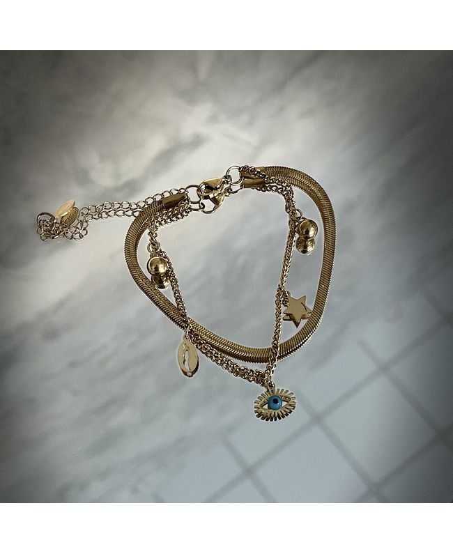 Pulseiras Praianas - Dourado - 04.005 - JOYCE PRADO