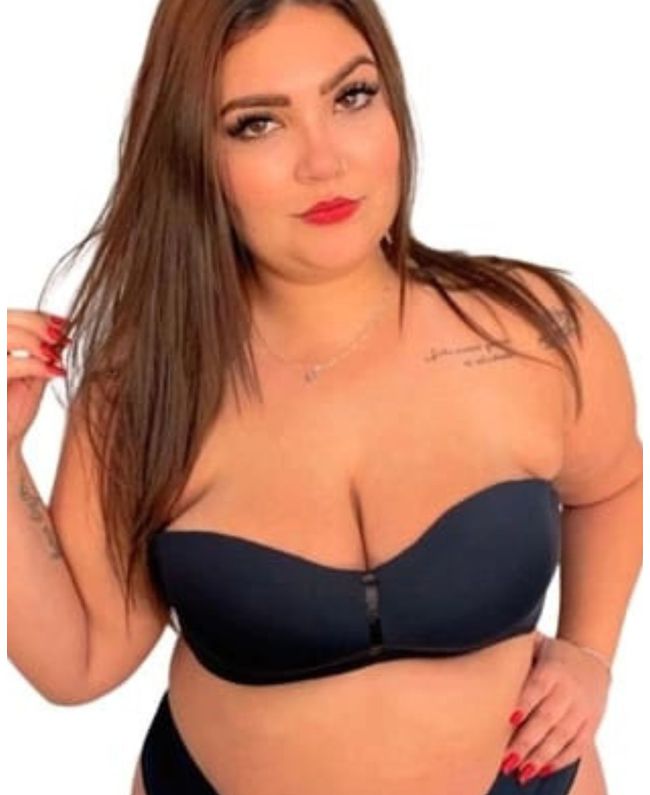 Top Tomara Que Caia Preto Alça Removível 226.02 - ... - JOYCE PRADO