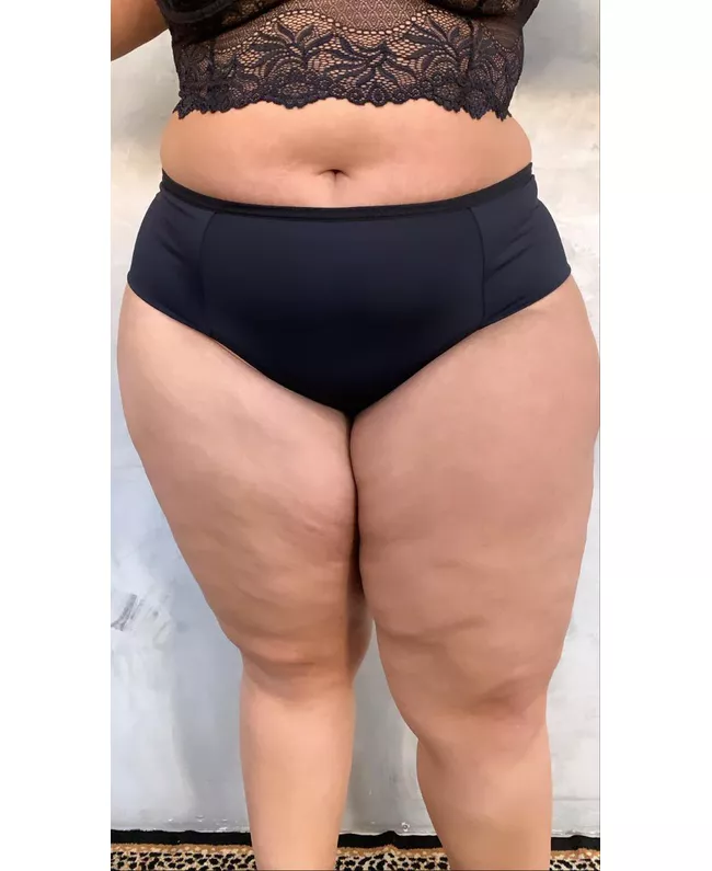Calcinha Premium Plus Size Preta Conforto tradicio... - JOYCE PRADO