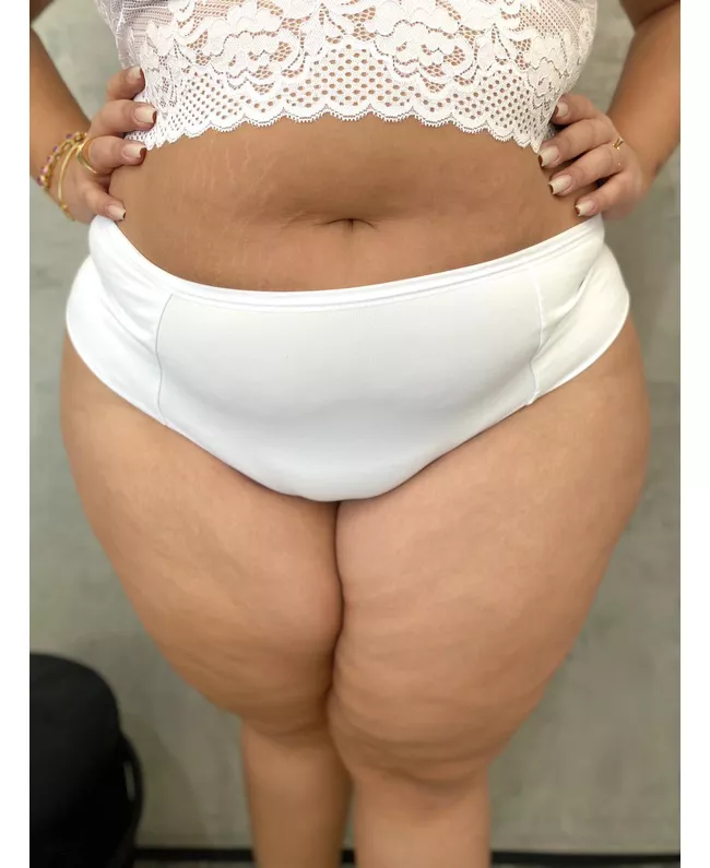 Calcinha Plus Size Premium Conforto Branca tradici... - JOYCE PRADO