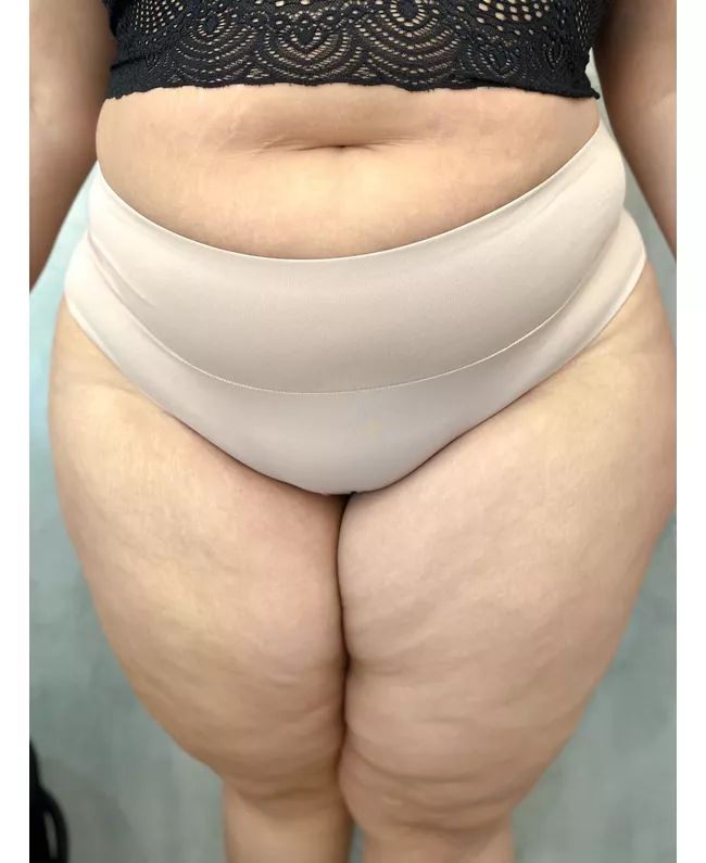 Calcinha Plus Size Premium Chocolate Fio Duplo Com Cós 006.09