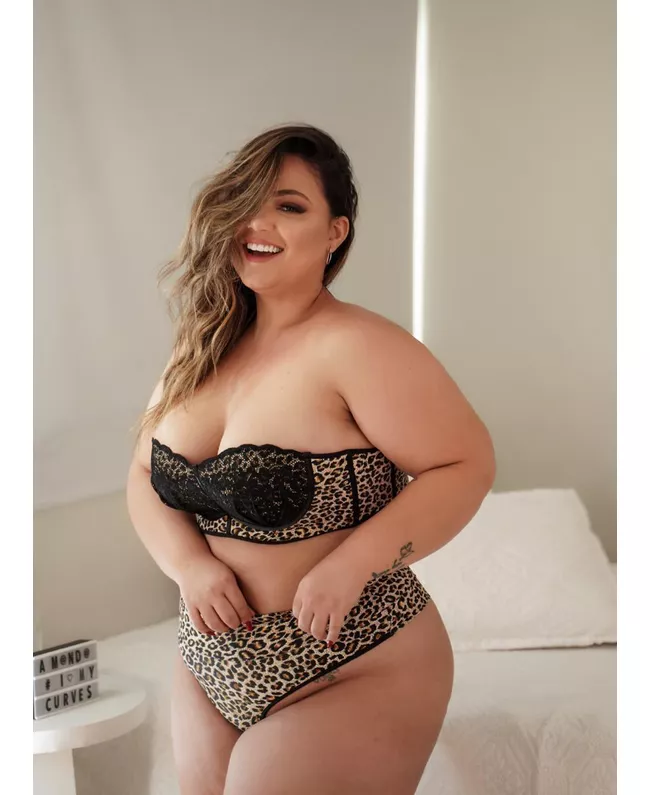Conjunto Tomara Que Caia Com Detalhe Renda e Calci... - JOYCE PRADO