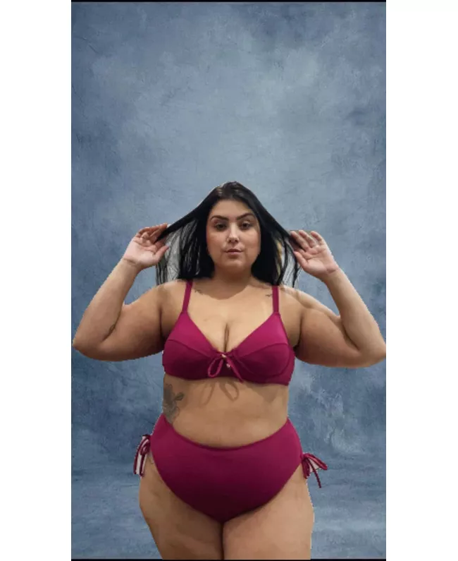 Biquini Meia Taça Caribe Marsala fio duplo regulag... - JOYCE PRADO