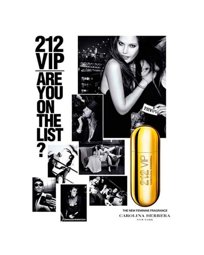 PERFUME 212 VIP CAROLINA HERRERA FEMININO EAU DE PARFUM 80 ML 