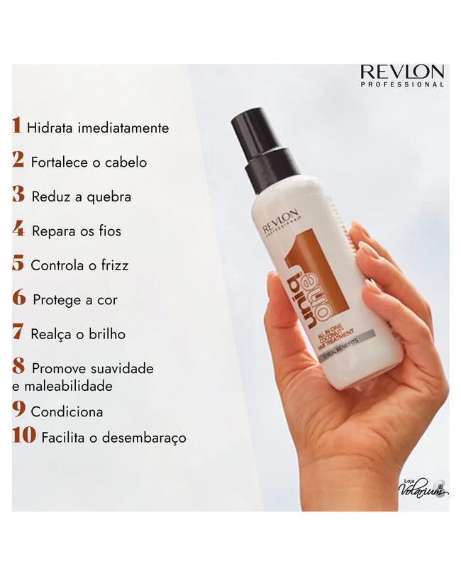 Revlon Profissional Protetor Termico Uniq One Coconut 10 Beneficios 