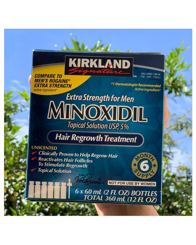MINOXIDIL 5% KIRKLAND SIGNATURE® FORÇA EXTRA ORIGINAL 