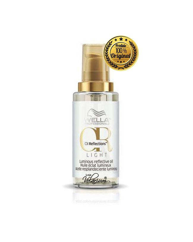 WELLA OIL REFLECTIONS LIGHT LUMINUS OLEO REPARADOR DE PONTA PROFISSIONAL 30 ML