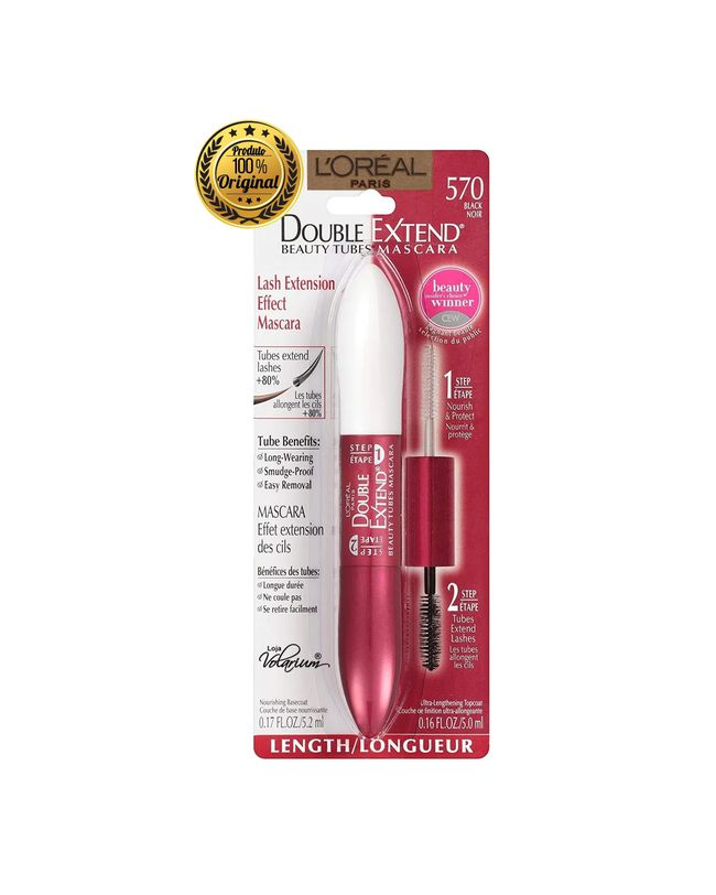 RIMEL MASCARA DE CILIOS LOREAL PARIS DOUBLE EXTREND BEAUTY COR 570 PRETO