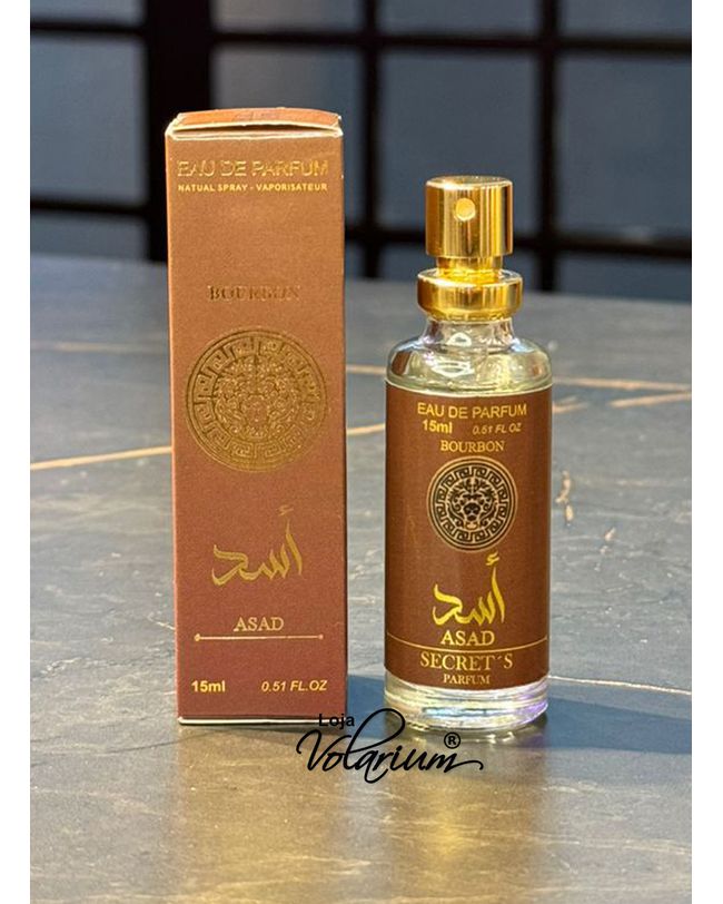 Perfume Arabe Asad Bourbon Decanter Miniatura 15 ml 