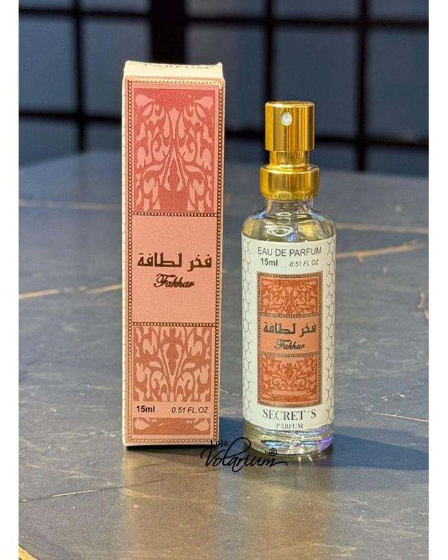 Perfume Arabe Fakar Rose Decanter Miniatura 15 ml
