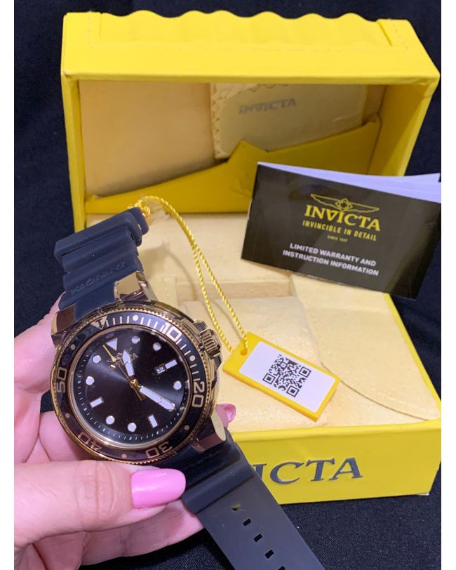 RELOGIO INVICTA PRO DIVER 32337 BLACK TRANSPARENTE