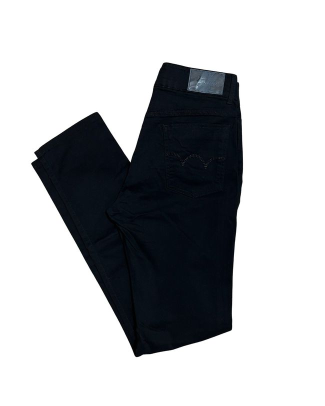 Calça Edwin Jeans Masculina Preta Perna Reta Tradicional