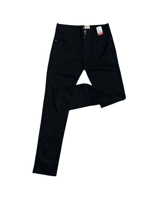 Calça Edwin Jeans Masculina Preta Perna Reta Tradicional