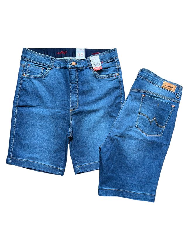 Bermuda Loopper Plus Size Jeans Feminina