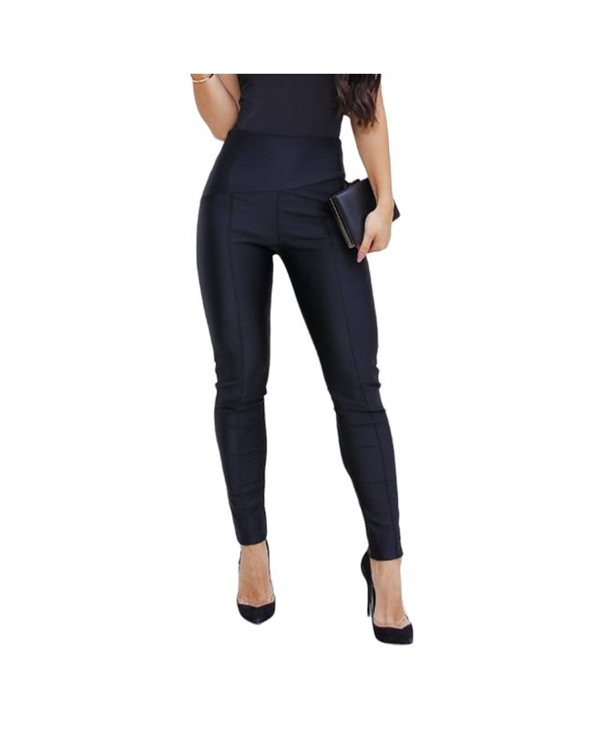 CALÇA PRADA FEMININA PRETA SEM ZIPER COS ANATOMICO