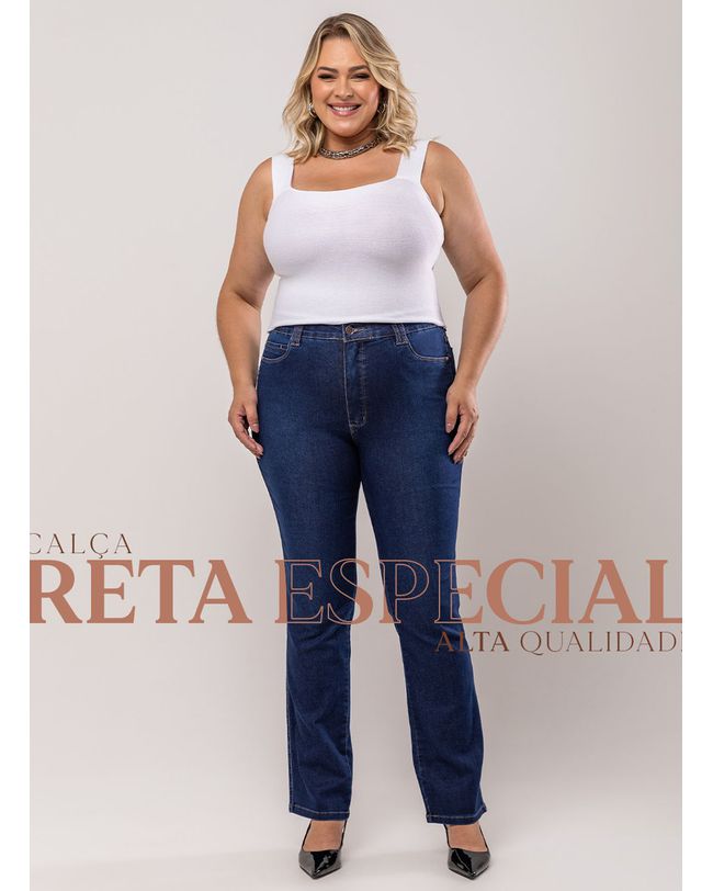 Calça Jeans Plus Size Feminina Loopper 