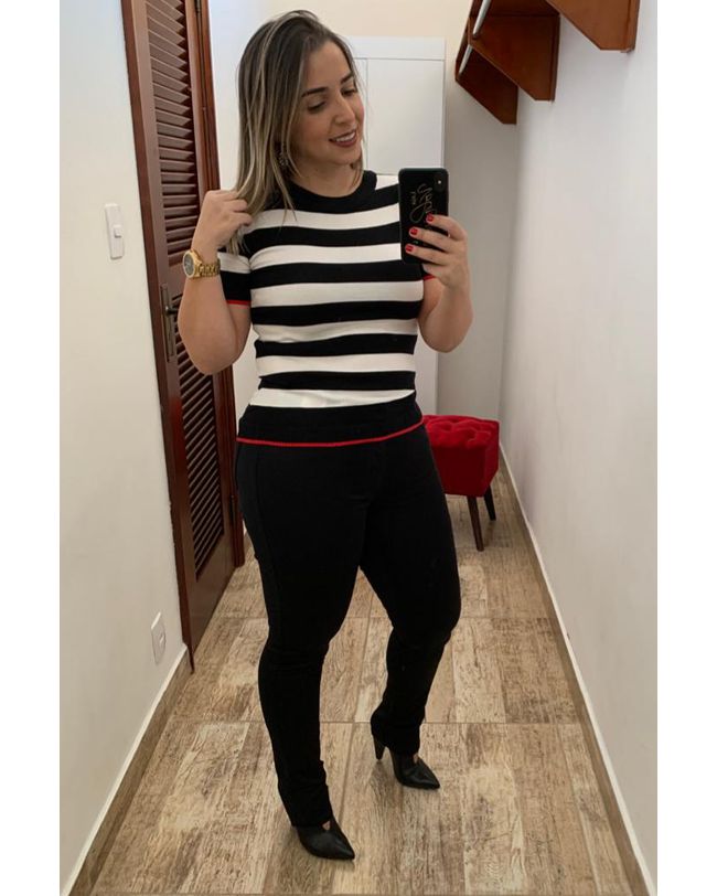 CALÇA FEMININA PRETA LOOPPER 