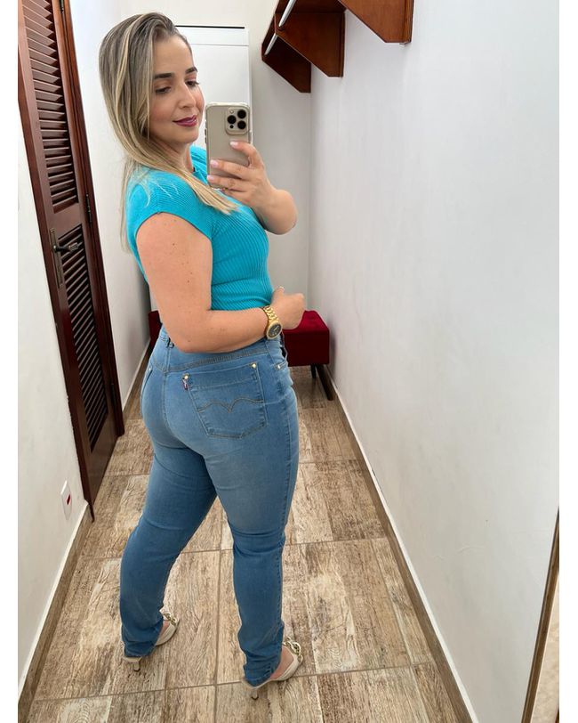 Calça Loopper Feminina Jeans Clara