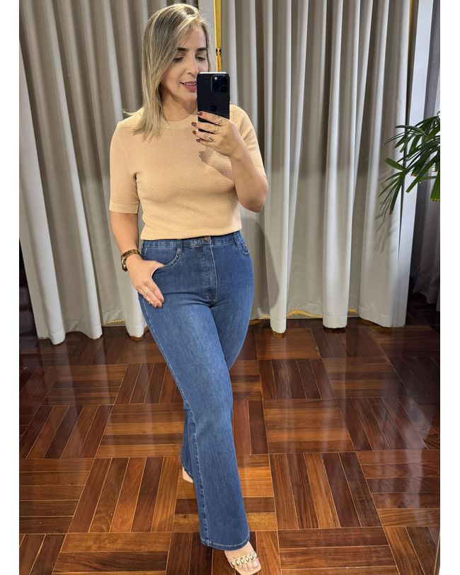 Calça Loopper Feminina Flare Jeans
