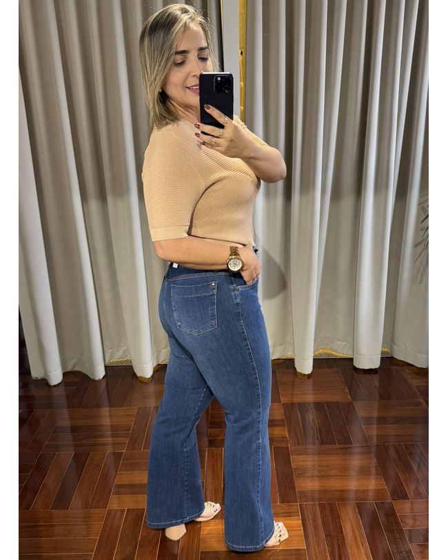 Calça Loopper Feminina Flare Jeans