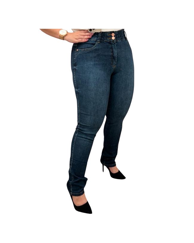 Calça Loopper Feminina Jeans Escuro 