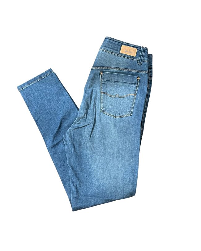 Calça Jeans Claro Feminina Plus Size Loopper