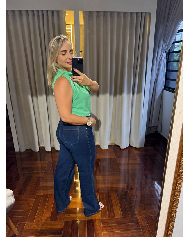 Calça Feminina Jeans Loopper com Elastano