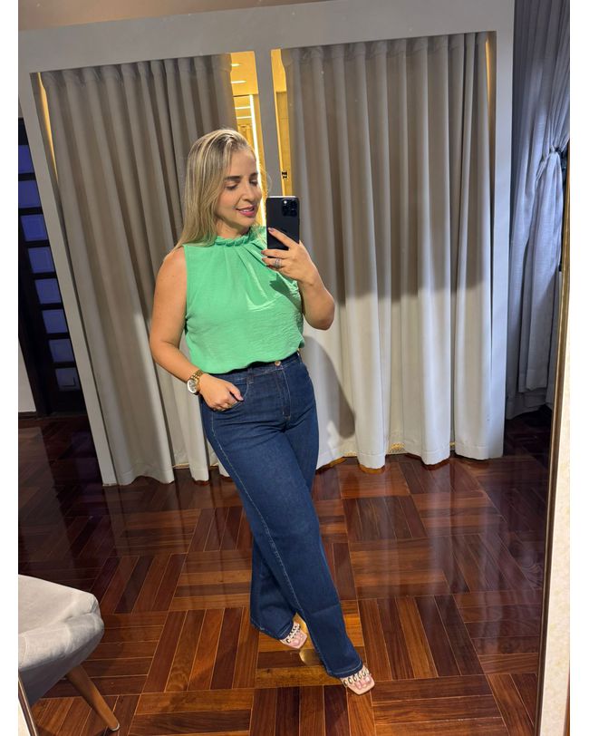 Calça Feminina Jeans Loopper com Elastano