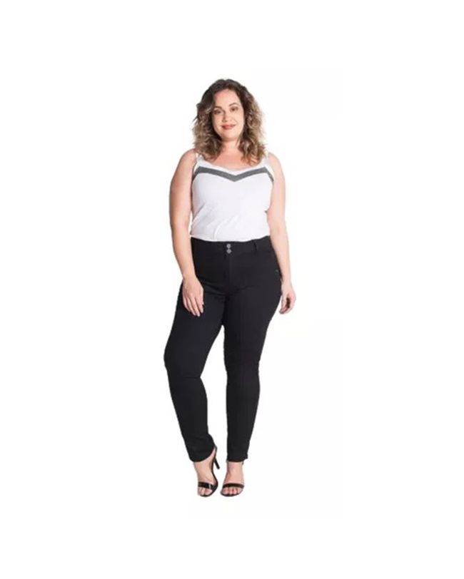 Calça Feminina Preta Loopper Plus Size 