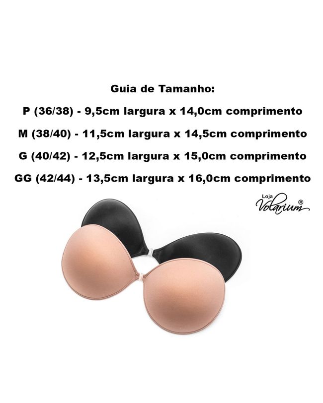 Kit 2 Sutias Adesivo Levanta Seios Nude e Preto