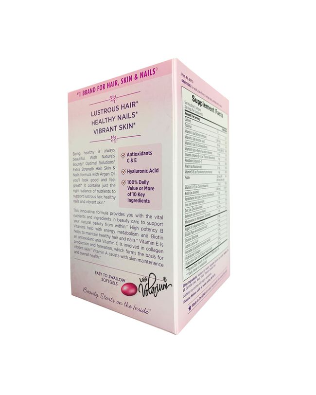 NATURE'S BOUNTY HAIR SKIN NAILS COM BIOTINA 250 CAPSULAS ORIGINAL 