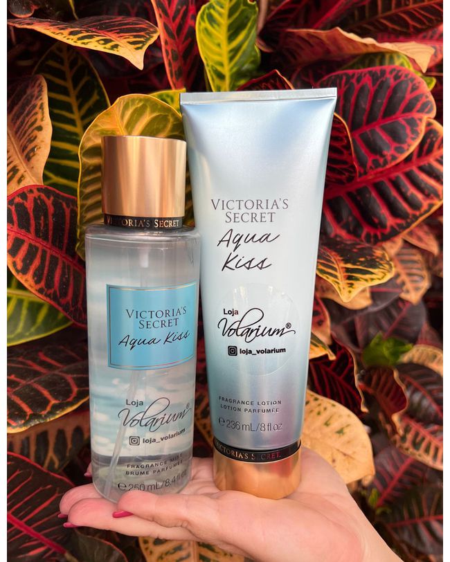 KIT AQUA KISS VICTORIA SECRET CREME E COLONIA BODY SPLASH ORIGINAL