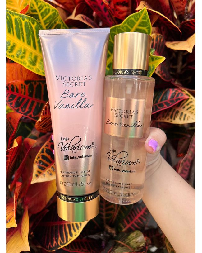 KIT BARE VANILLA VICTORIA SECRET CREME E COLONIA BODY SPLASH ORIGINAL