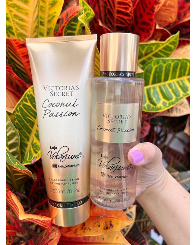 KIT COCONUT PASSION VICTORIA SECRET CREME + COLONIA BODY SPLASH ORIGINAL