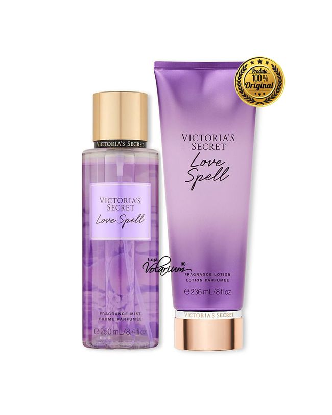KIT LOVE SPELL VICTORIA SECRET CREME E COLONIA BODY SPLASH ORIGINAL